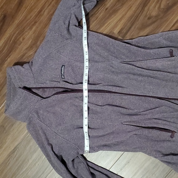 Columbia Heathered Purple Fleece Jacket - Picture 6 of 7